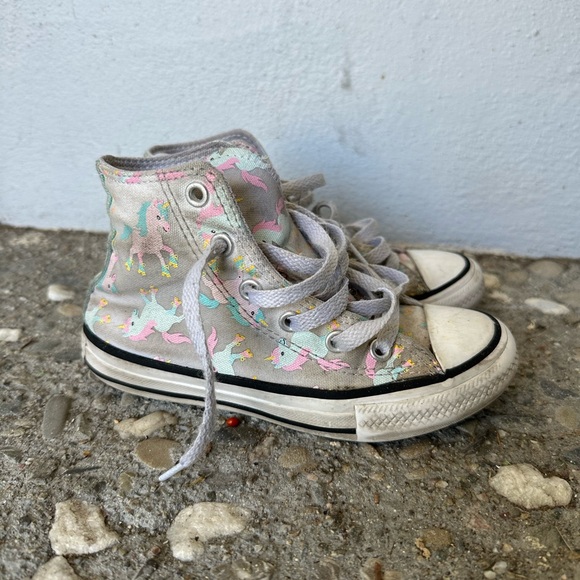 Converse Girls All Star Unicorn High Tops - Picture 1 of 5